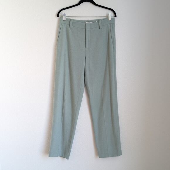 Vince Green Wool Blend Straight Leg Tailored Trouser Pants, size 6 - Picture 1 of 13